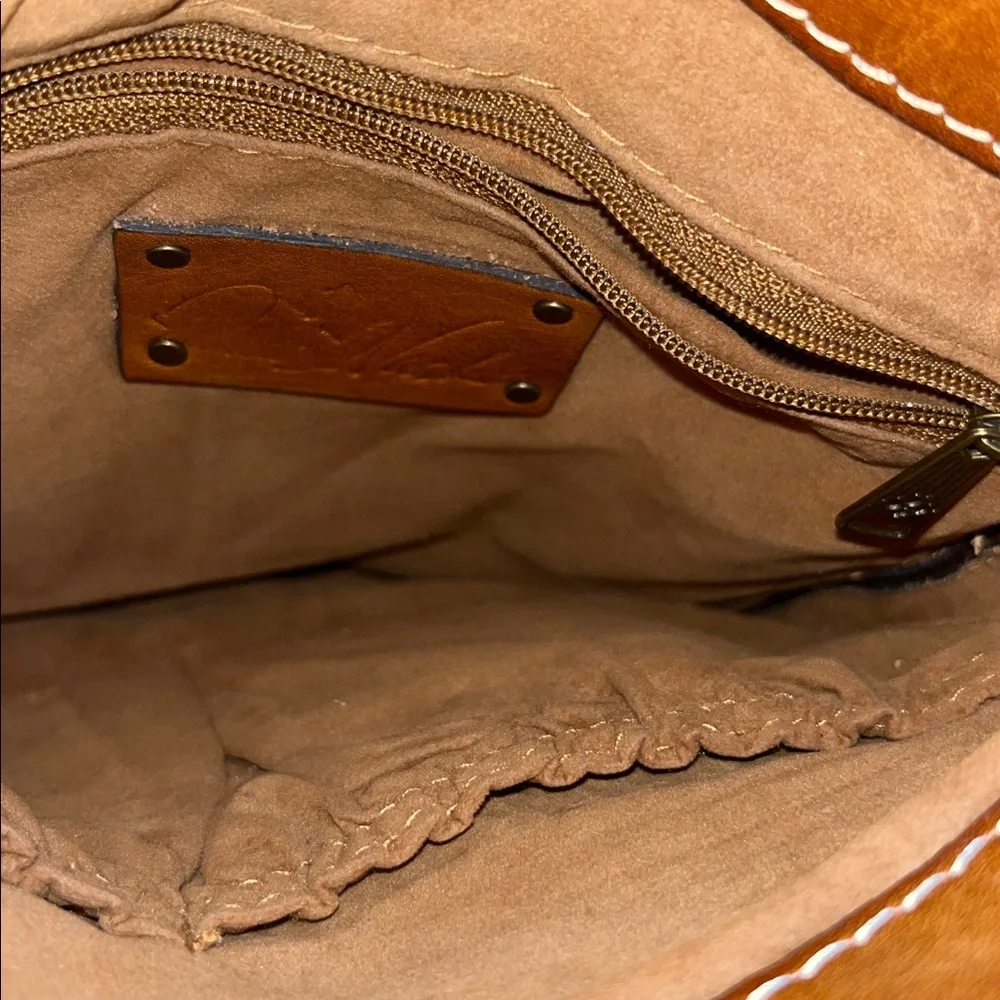 PATRICIA NASH Leather  MESSENGER Bag WALLET and DUST BAG - Picture 4 of 14